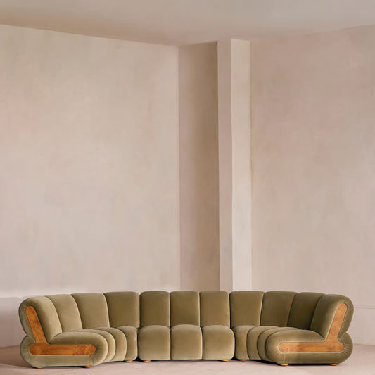 Soho Home- Noelle Sectional Curved Sofa