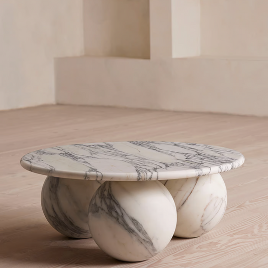 Soho Home - Oxley Coffee Table, Arabescato Corchia Marble