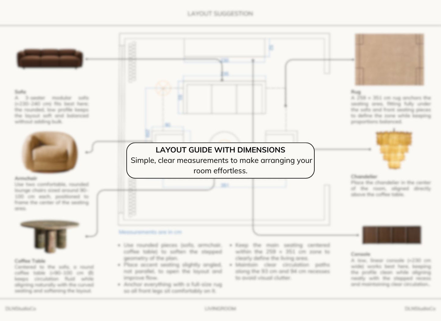 Modern Living Room – Digital Design Guide & Shoplist