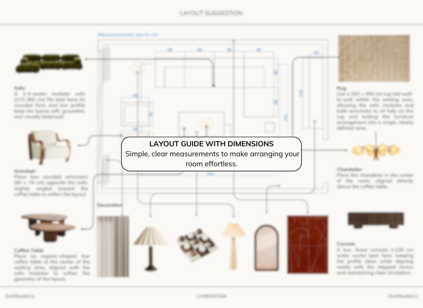 Modern Living Room – Digital Design Guide & Shoplist