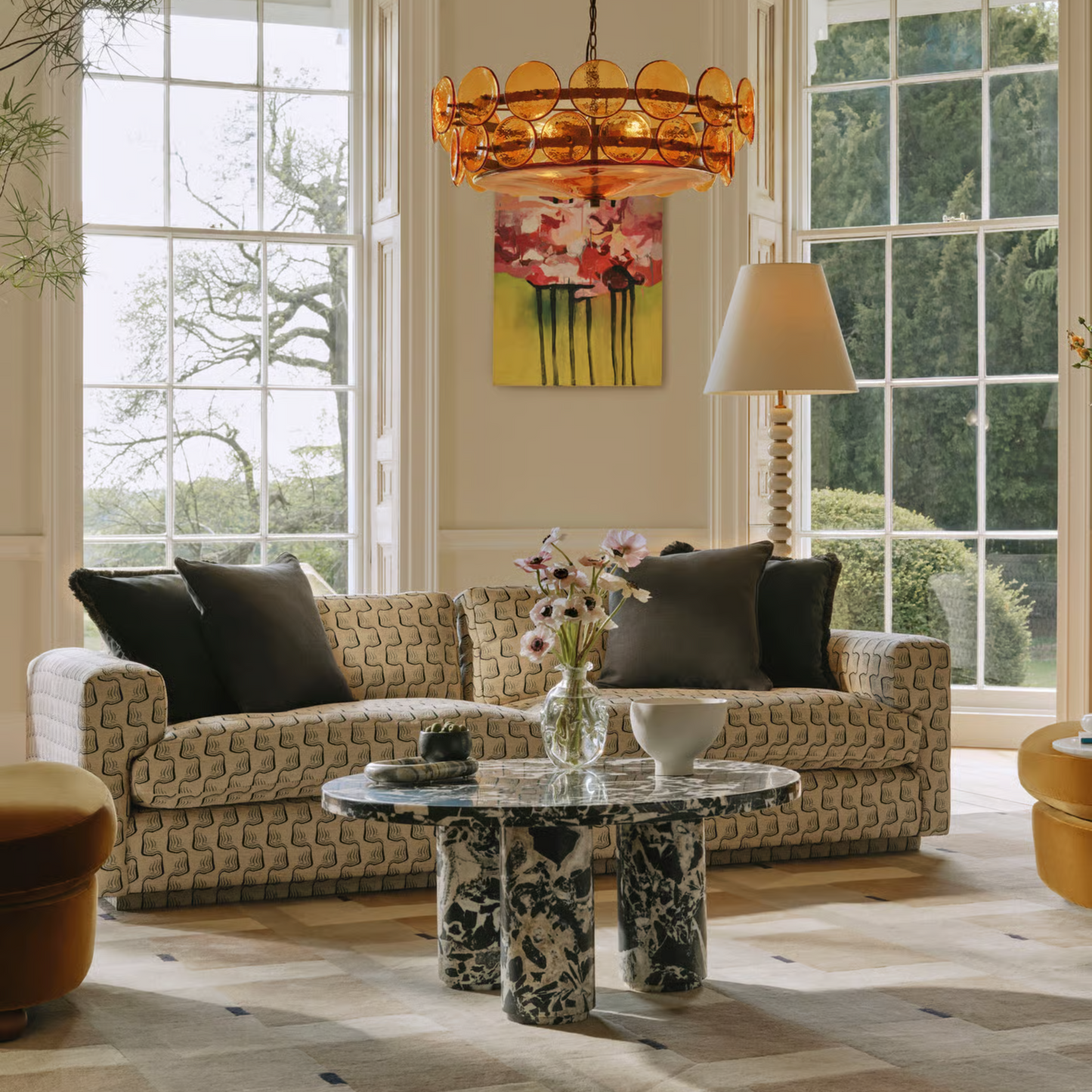 Soho Home - Tisbury Coffee Table, Noir Grande Marble