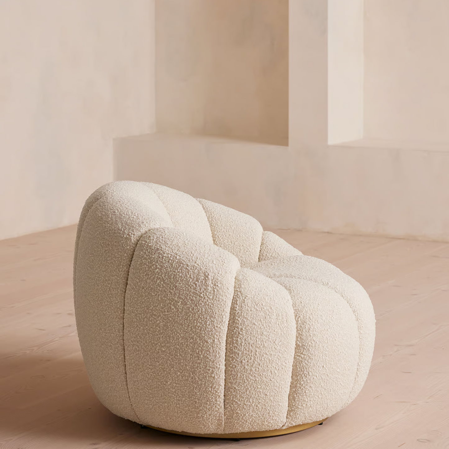 Soho Home- Garret Armchair, Boucle, Natural