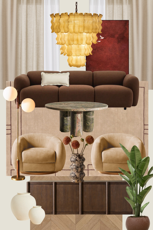 Modern Living Room – Digital Design Guide & Shoplist