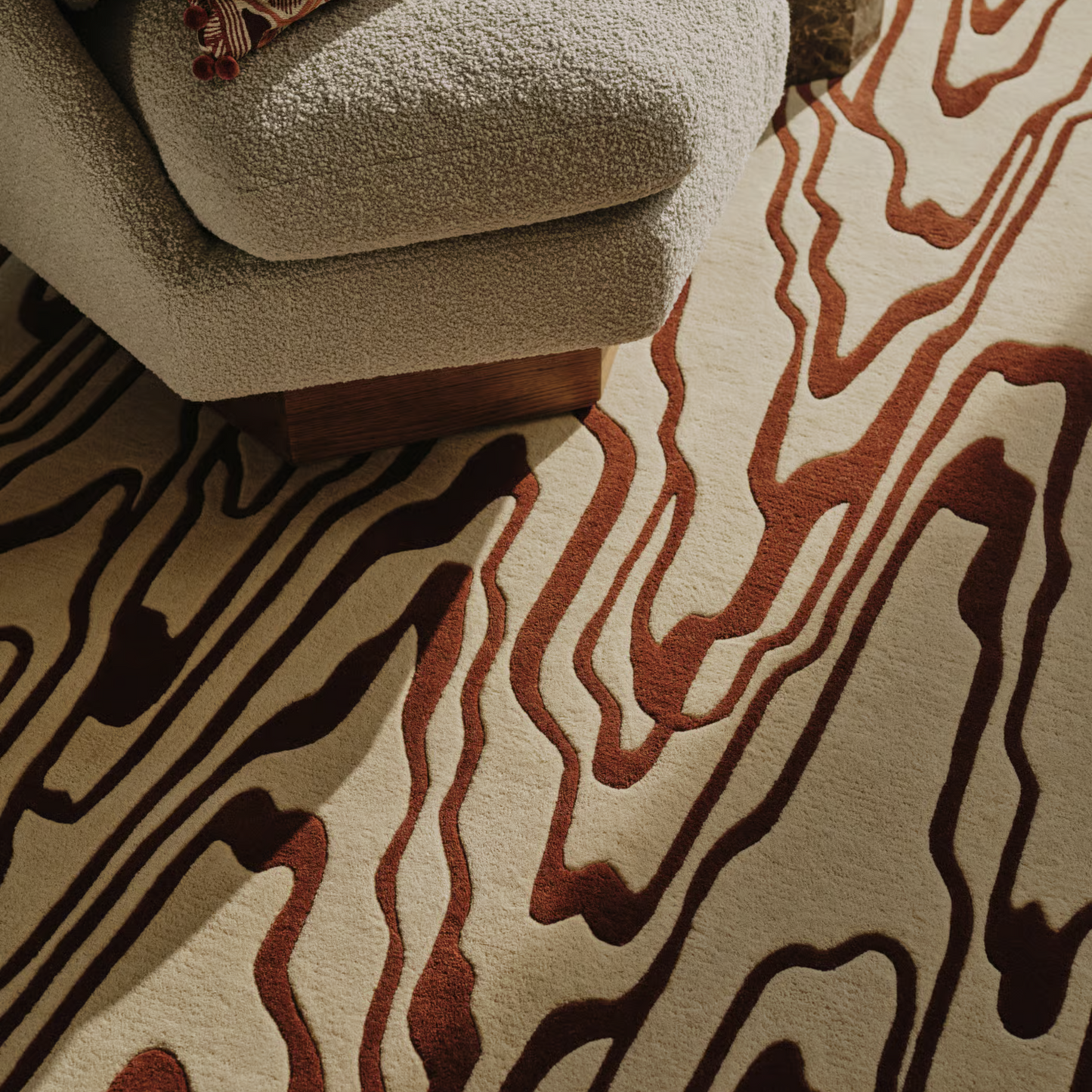 Soho Home -Griffiths Rug Rust | Modern Designer Rug